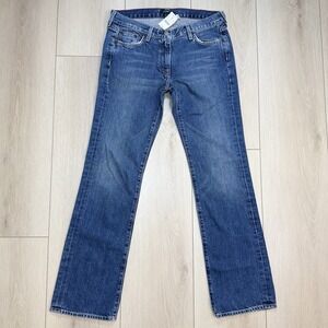 J.Crew Womens 25 Blue Hip Slung Bootcut Flare Jeans NWT USA Cotton Y2K Vintage